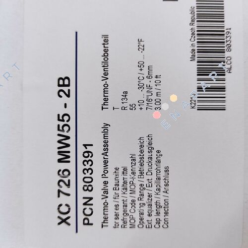 803391 / XC726-MW55-2B tapa de la válvula