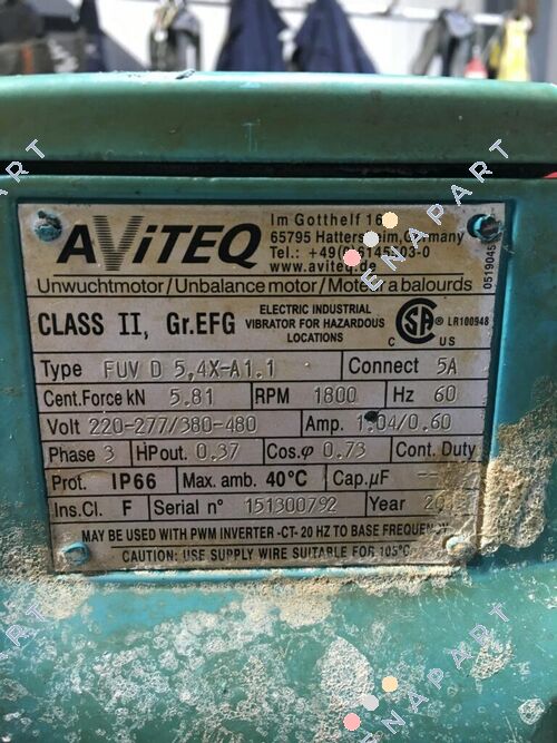 FUVD5,4X-A1.1 220-277/380-480V 60HZ Controlador de motor de desequilibrio