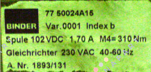 77 50024А15-0001 Primavera-Einscheibenbremsmodul