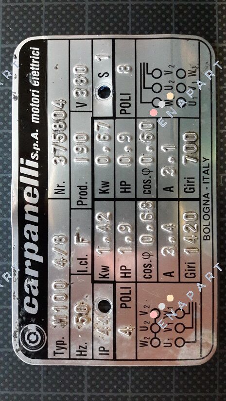 Typ 100p4-TB-SO Motor