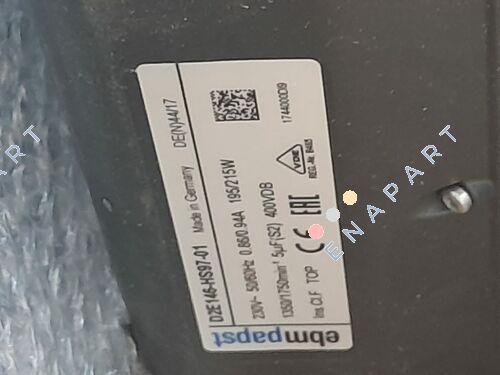 D2E146-HS97-01 ventiladores centrífugos con doble entrada