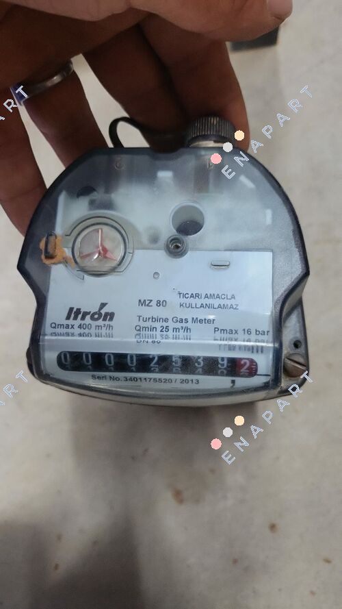 MZ 80 DN 80, PN16, L = 120mm. Caudalímetro de turbina de gas para medición no comercial