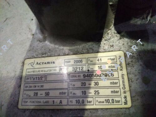 RBE 3212 Regulador de gas