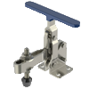 600 LB CAP T-Handle Vertical Toggle Clamp with Flanged Base & Adjustable U-Bar