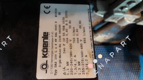 23530 , type DAS 100 L x 8 KT RAL 9005 H   oem Motor K trifásico