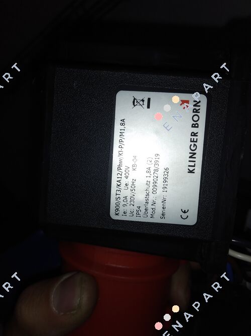 K900/TAZ/NKA3/Mot/M8,5A/KL-v.P /  0161.9490 Combinación de interruptor y enchufe