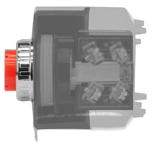 Protective cap for contact blocks