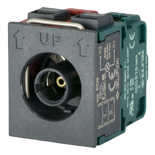 Lampholder BA9S, 1 N.O.+1 N.C.