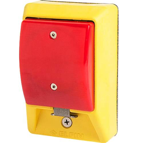 Illuminated latching emergency stop palm switches