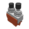 Pushbutton switch S2P (Two Pushbutton type)