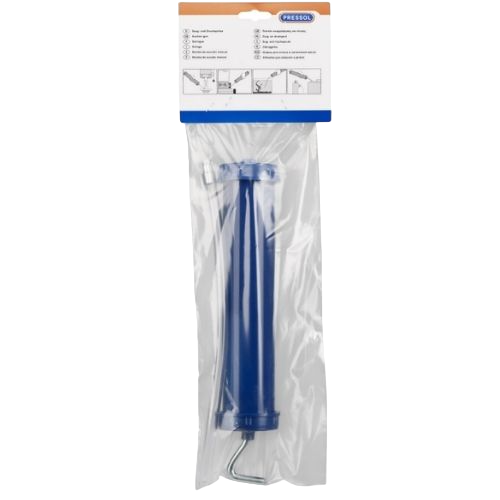 Suction- and push type guns in self-service package