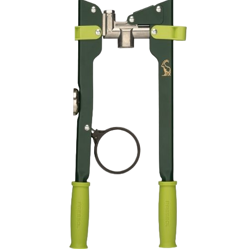 Two-hand grease gun 6 µm with meter and accessories and magnet