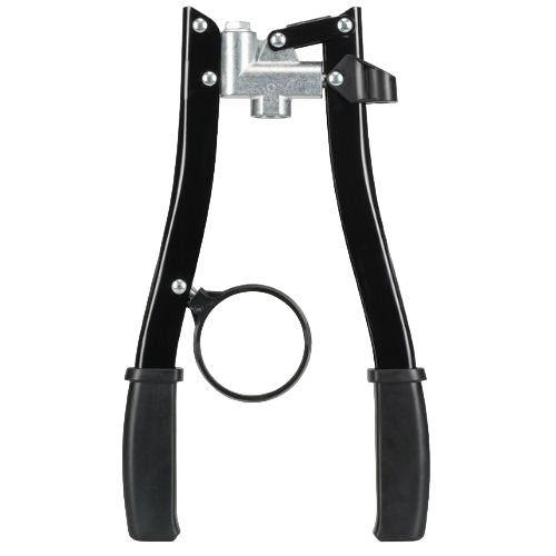 Two hand operated grease guns