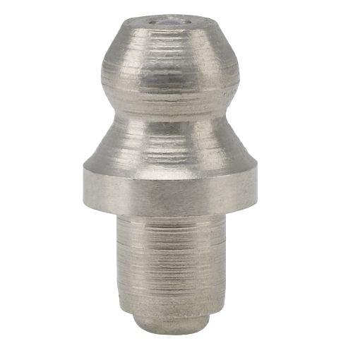 Hydraulic grease nipples H1 A, straight, 180°, acc to  DIN 71 412, stainless steel, rustproof, drive fit version