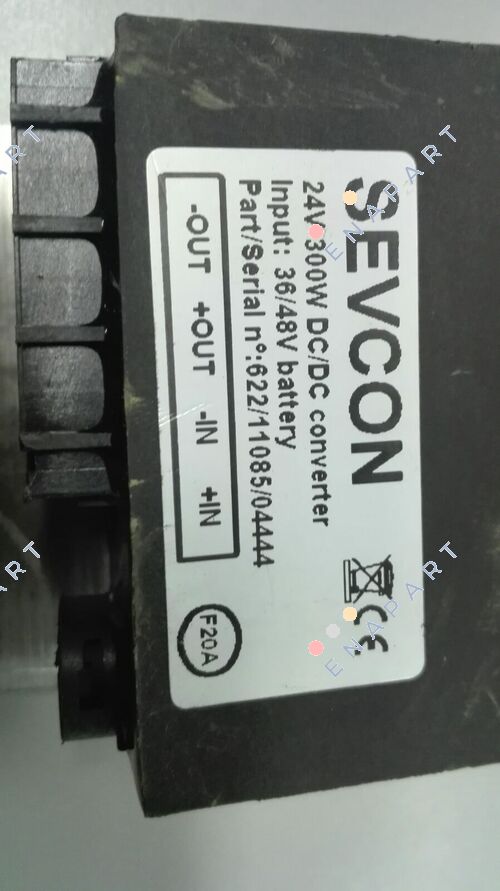 622/11085 Convertidor DC/DC Sevcon de 36/48 V de entrada, 24 V y 30 W de salida