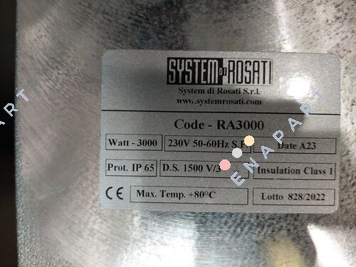 RA-3000 Calentador de agua eléctrico