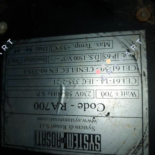 RA-700 estufa