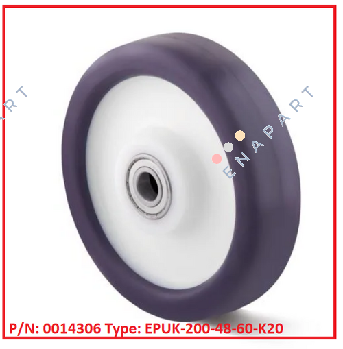 P/N: 0014306 Type: EPUK-200-48-60-K20 rueda elástica de poliuretano