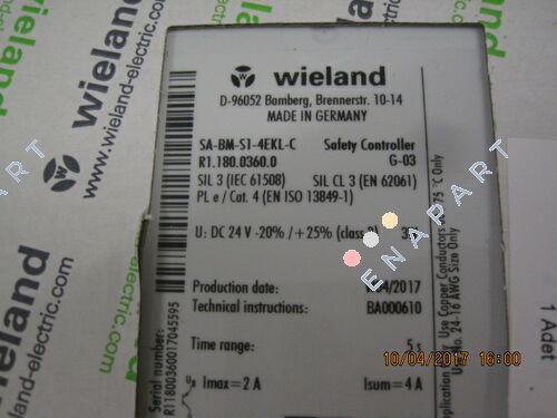 P/N: R1.180.0360.0 Type: SA-BM-S1-4EKL-C Componente de control configurable